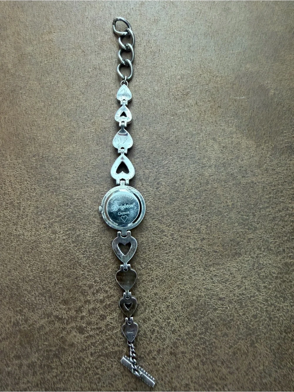 Brighton Two-Tone Heart Bracelet Watch - Silver & Gold - NEW BATTERY